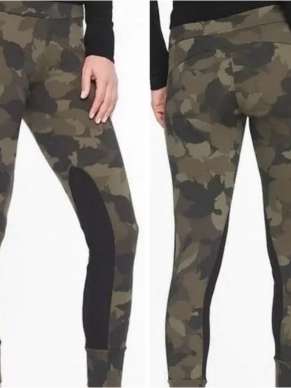 Athleta Essex Camo Hybrid Tight Joggers Olive Arbor Camo Size M